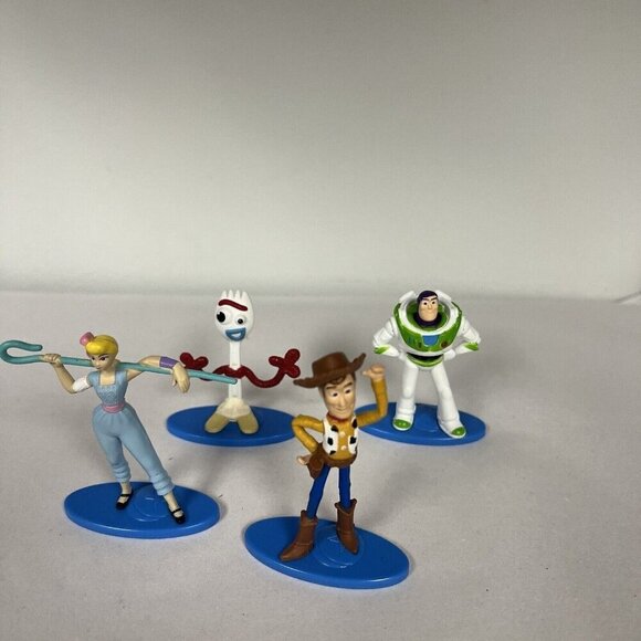 Toy Story Mini Figurines Disney Pixar Buzz Lightyear, Woody, Bo Peep, forky - Picture 4 of 9